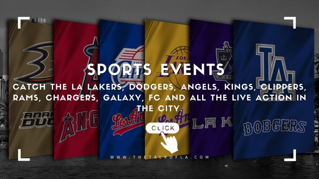 Web Banner of Los Angeles Sports Teams -LA Lakers, Angels, Dodgers, Clippers